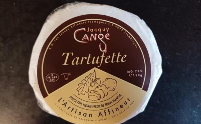 Rappel du fromage Tartufette de la marque Jacquy Cange