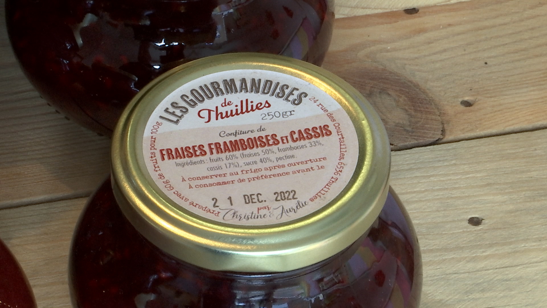 Vente en ligne de Confiture de Fraise artisanale en 250gr