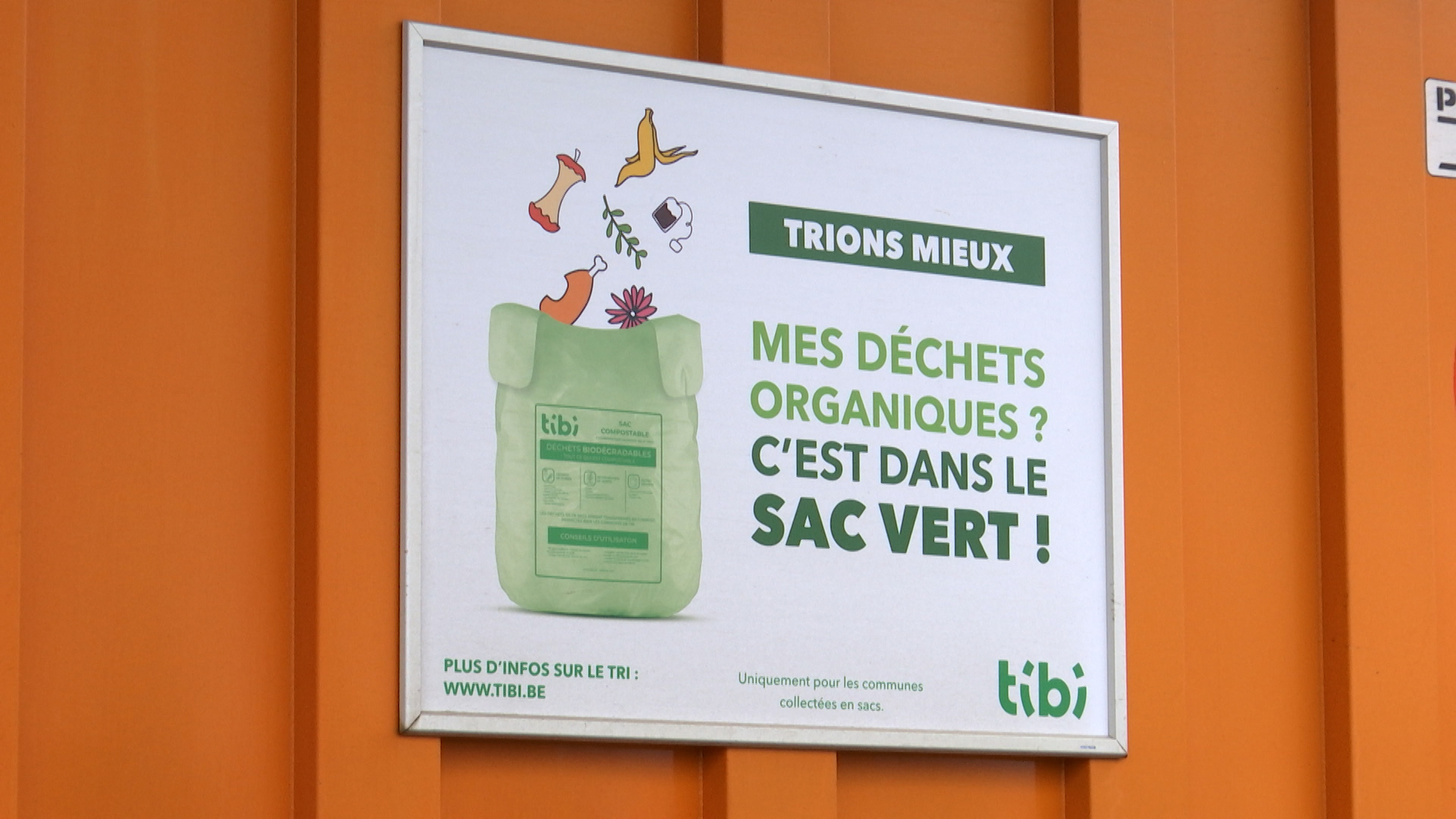 Du changement pour les sacs vert de déchets organiques en Brabant wallon