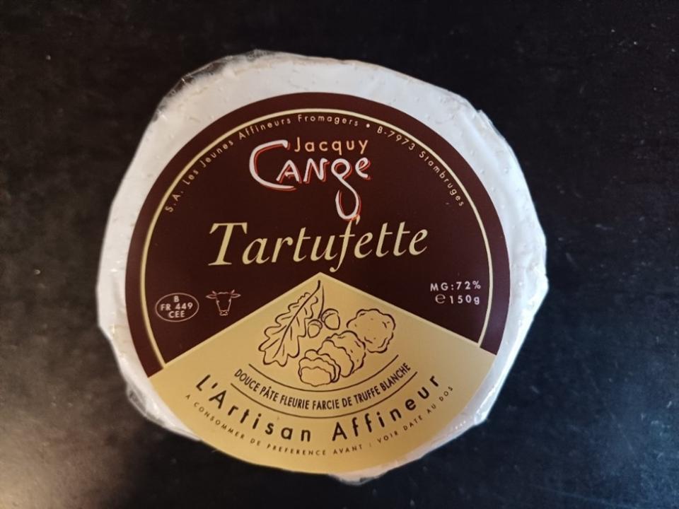 Rappel du fromage Tartufette de la marque Jacquy Cange