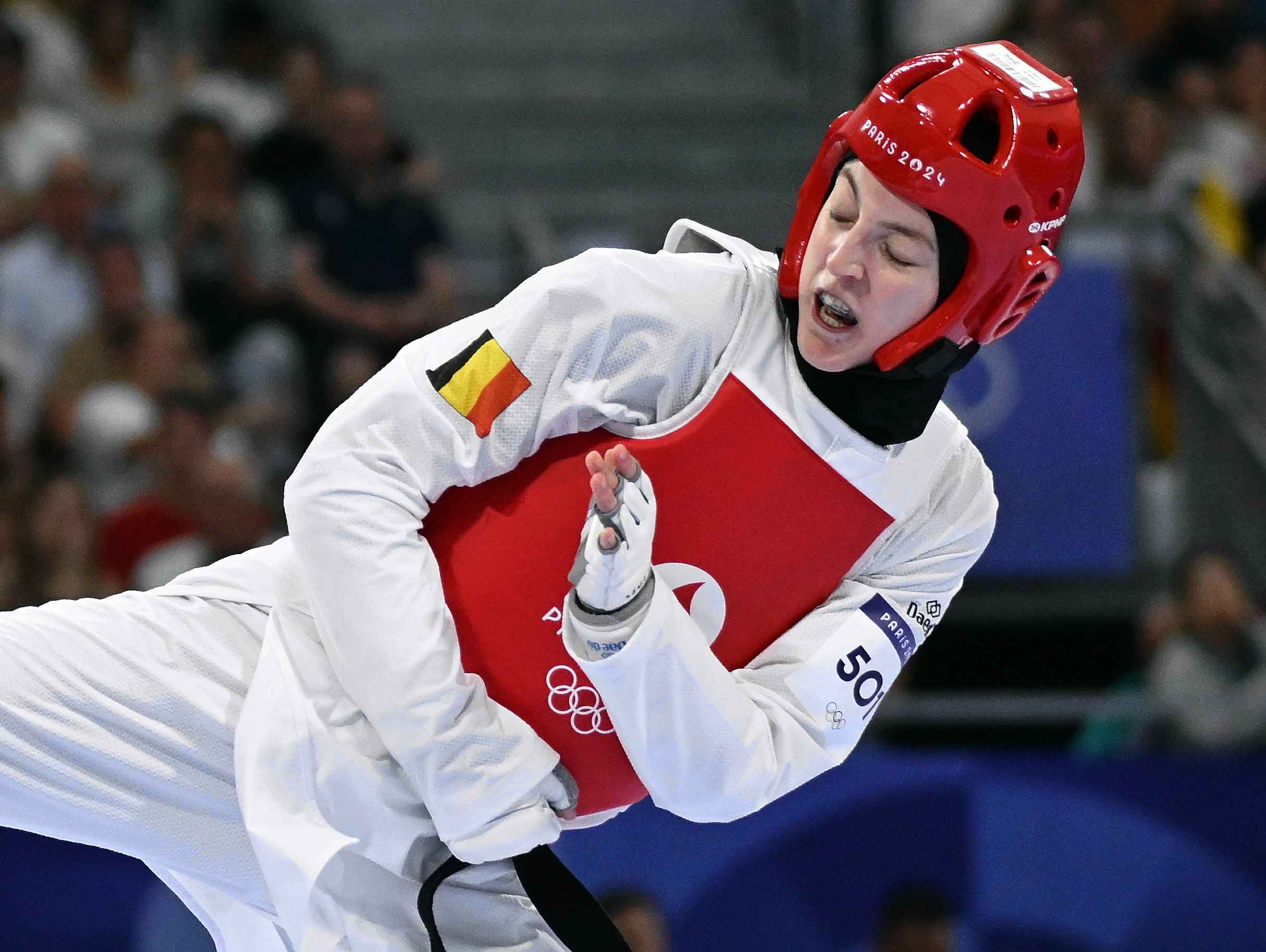 La Carolo Sarah Chaâri se qualifie pour les demi-finales en Taekwondo!