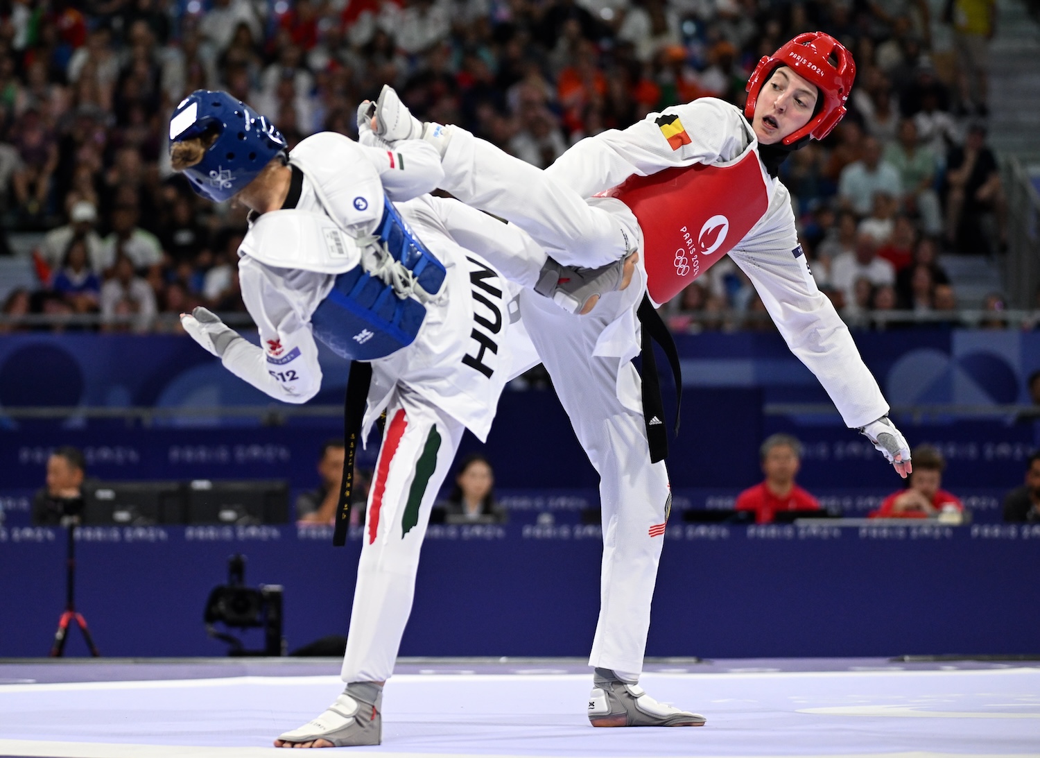 JO 2024 : Sarah Chaâri éliminée en demi-finale des -67 kg en taekwondo, elle peut viser le bronze