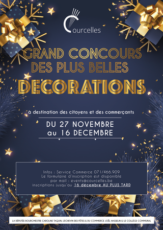 Courcelles lance un concours des plus belles décorations de Noël