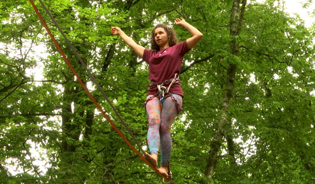 Marcinelle : journée d'animations et d'initiation au slackline au parc d'accrobranche Arboréo