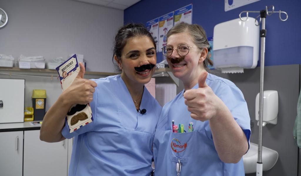 Movember: moustache et dépistage à l'hôpital Marie Curie