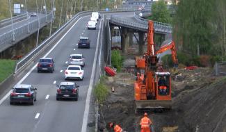 Circulation modifiée derrière la Gare de Charleroi Central, pour le chantier de l'échangeur de l’A503