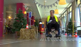 Les Jeux Papylympiques opposaient des seniors dans une course en fauteuil roulant !