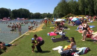 Record d'affluence au lac de Claire-Fontaine !