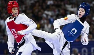 JO 2024 : Sarah Chaâri se qualifie en deux rounds pour les quarts de finale en -67 kg