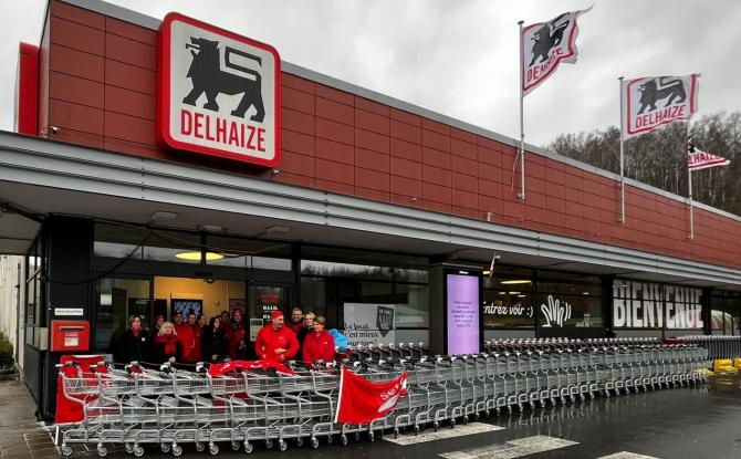 Quelque 450 pertes d'emploi depuis la franchisation des magasins Delhaize, selon la CNE