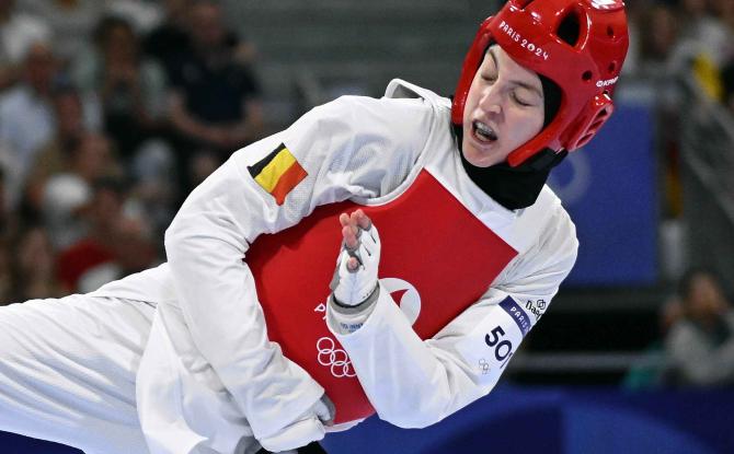 La Carolo Sarah Chaâri se qualifie pour les demi-finales en Taekwondo!