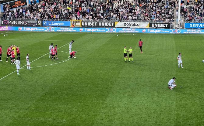 Une troisième défaite de suite plombe les 120 ans du Sporting de Charleroi