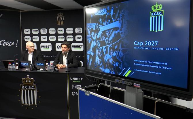 Le Sporting de Charleroi a présenté "Cap 2027", le nouveau plan stratégique du club